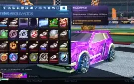 Conta TOP 2015 Rocket League, itens ultra raros