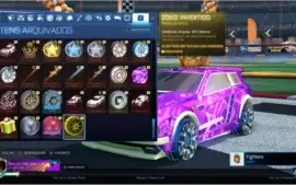 Conta TOP 2015 Rocket League, itens ultra raros