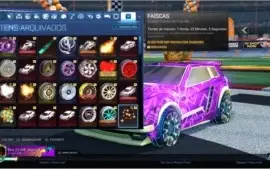 Conta TOP 2015 Rocket League, itens ultra raros