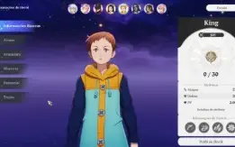 Conta The Seven Deadly Sins com KING* SSR 5* (Iniciante Rero