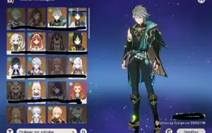 CONTA AR60 17 personagens 5* e 9 armas 5*
