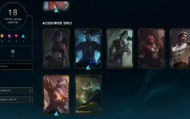 Conta Unranked 18 Skins (Ouro S12)