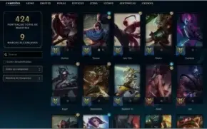 Conta Lol 134 campeões + 125 skin Gold 2