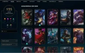 Conta Lol 134 campeões + 125 skin Gold 2