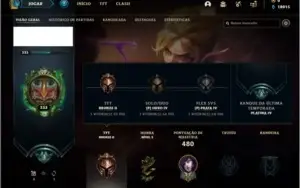 Conta ouro 4 com todos os champs e 502 skins