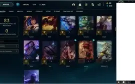 Conta nível 36 unranked, 4 skins e 21 campeões