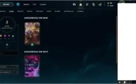 Conta nível 36 unranked, 4 skins e 21 campeões
