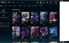 Conta nível 36 unranked, 4 skins e 21 campeões
