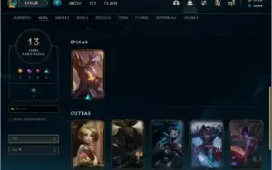 DUAS CONTAS DO LOL POR 100$ - UMA COM 3K DE RP -