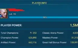 Raid Shadow Legends - Conta LvL 70 com 21 lendários TOPs