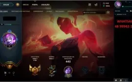 CONTA DE LOL COM 222 SKINS