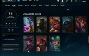 Conta de lol ouro 3 nas 2 filas conta top!
