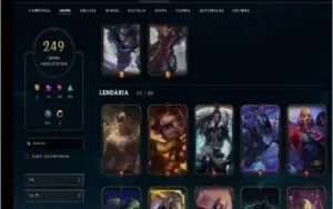 CONTA DE LOL TODOS OS CAMPEÕES, 30000 IP, 246 SKINS