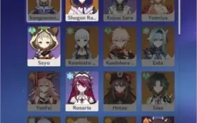 Conta genshin Shogun (BAAL), Diluc, Jean e mais
