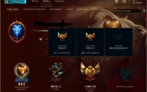 Conta LoL Ouro 3, Varias Skins