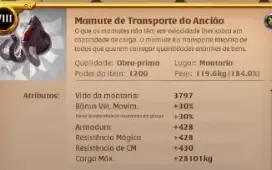 Mamute de transporte Obra prima west SEMPRE ONLINE!!