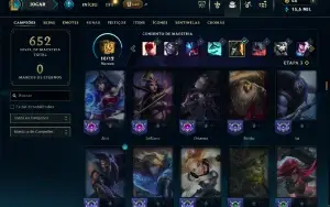 Esmeralda 3 com TODOS os champs e 150 Skins + 11 Vitoriosas