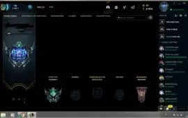League e valorant com 130 skins e faca e skins armas.