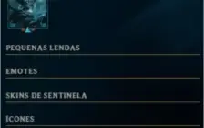 Conta de LOL GOLD 2 COM VARIAS SKINS E COM 3 GEMA