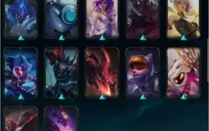 Conta de LOL GOLD 2 COM VARIAS SKINS E COM 3 GEMA