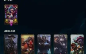 Conta de LOL GOLD 2 COM VARIAS SKINS E COM 3 GEMA