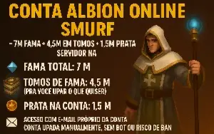 Conta SMURF 7M de fama + 4.5 de fama em Tomo + 1.5M Prata NA