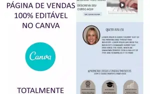 Template Página De Vendas 100% Editável Canva Azul Suave
