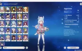 Conta Reroll Rank 52 Com Sigewinne C1 E Furina.