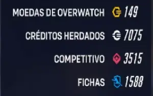 Conta overwatch lendária com skins e competitivo desbloquead