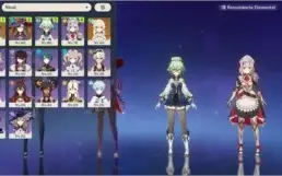 CONTA COM Eula C1 + Mona + Harpa Celestial + Falcão -Rank 45