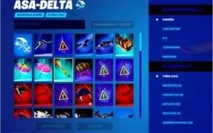 Conta de Fornite com salve o mundo antigo mais de 200 skins.
