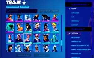Conta de Fornite com salve o mundo antigo mais de 200 skins.