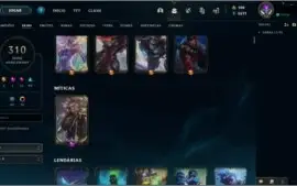 Conta LVL 154 com 310 skins