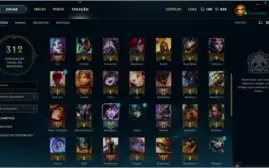 CONTA - 79 CHAMPS - 19 SKINS - PRATA