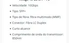 Transceptor de curto alcance Dell Avago 10Gb SFP+ FC - WTRD1