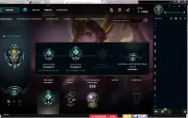 CONTA LEAGUE OF LEGENDS PLATINA 134 SKINS (4 ULTIMATE)