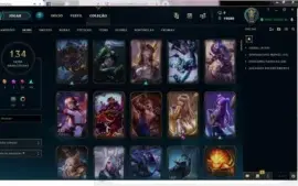 CONTA LEAGUE OF LEGENDS PLATINA 134 SKINS (4 ULTIMATE)