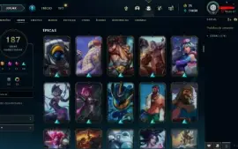 Conta de lol Mestre 187 skin
