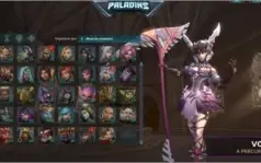CONTA PALADINS LVL 385 555 SKINS