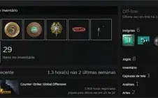 Vendo conta CSGO Águia 2 LEVEL 20 GC com Medalhas Raras