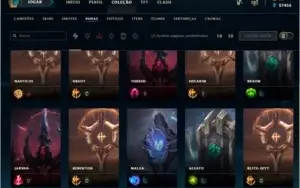 CONTA LOL GOLD 2 (EX PLATINA) 167 SKINS+++