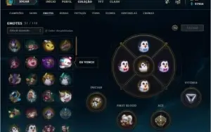 CONTA LOL GOLD 2 (EX PLATINA) 167 SKINS+++