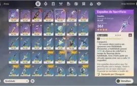 Conta ar39 com diluc + aloy e arco + banner garantido