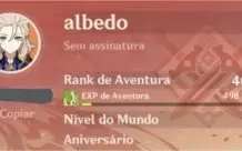 Conta ar39 com diluc + aloy e arco + banner garantido
