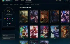 Conta Lvl 85 Plat V na Flex -Gold II na Solo. todos os champ