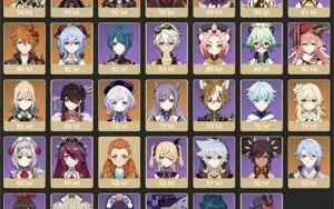 CONTA GENSHIN AR57, XIAO, ZHONGLI, ALBEDO E LANÇA DE JADE