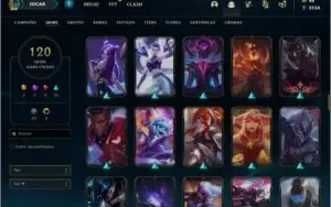Vendo Conta LOL Diamante 4, Com 120 Skins +118 Champs