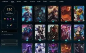 Vendo Conta LOL Diamante 4, Com 120 Skins +118 Champs