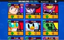 Brawl stars nvl 194 36 brawl, muitos nvl max, 20k de troféus