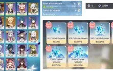 Conta TOP,Nahina + Ayaka + Raiden + Yelan + Mona + Shenhe